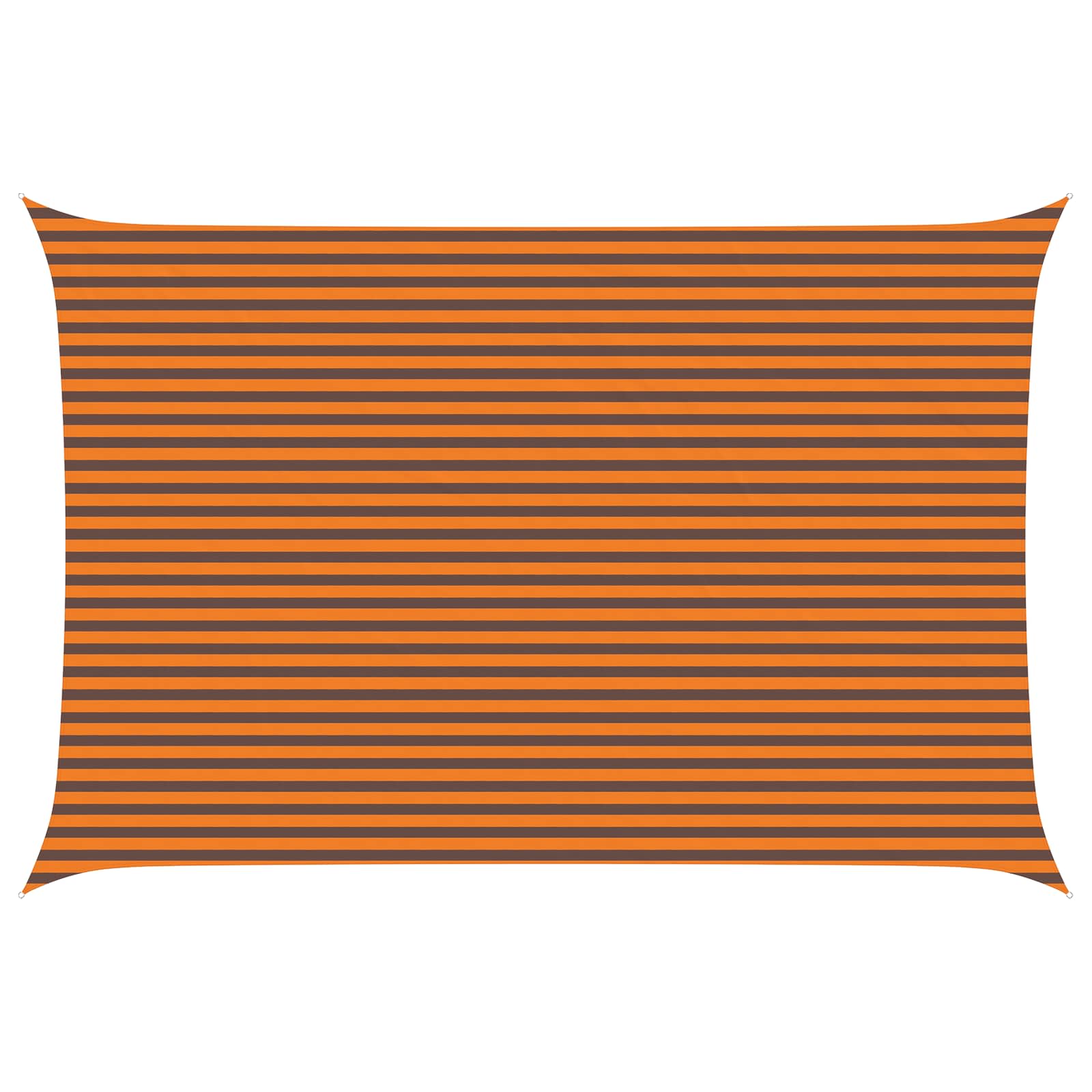 Sonnensegel Pu Beschichtetes Oxford Orange Und Braun