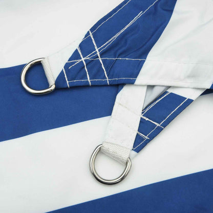 Sonnensegel 100 % Polyester Oxford Blau Und Weiß