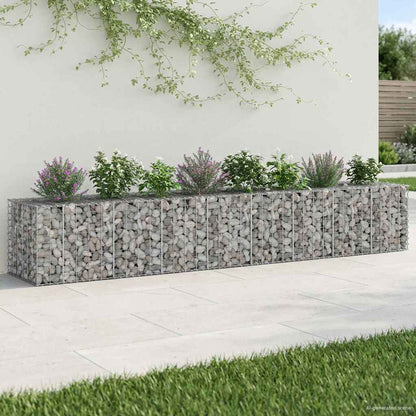 Gabionen Hochbeet Silber