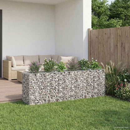 Gabionen Hochbeet Silber