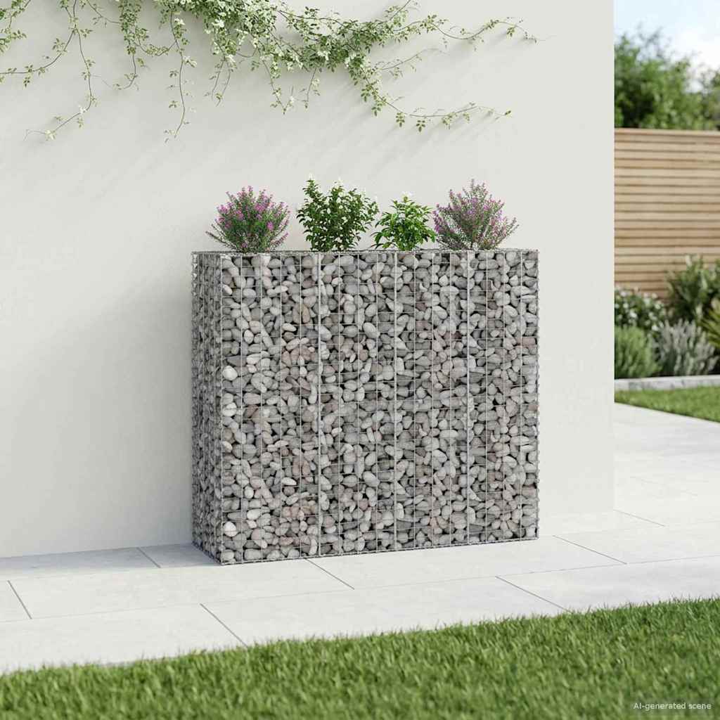 Gabionen Hochbeet Silber