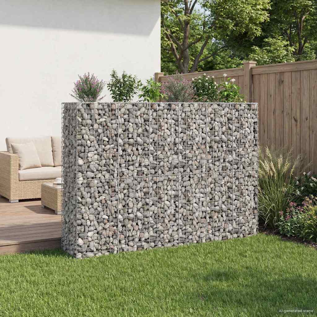 Gabionen Hochbeet Silber