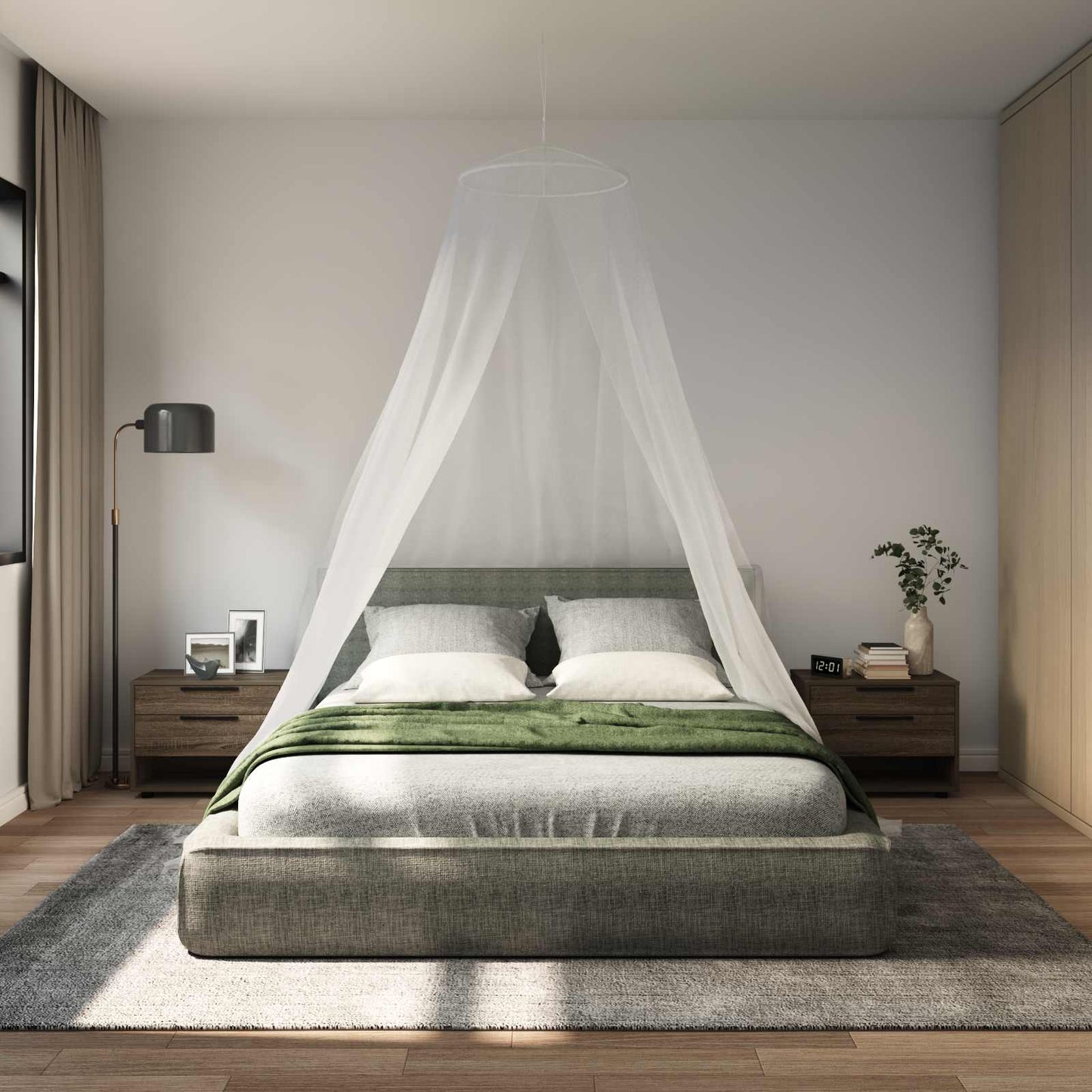 Moskito-Netz Für Das Bett 3 Stk. 156 Mesh ⌀56 X 220 Cm