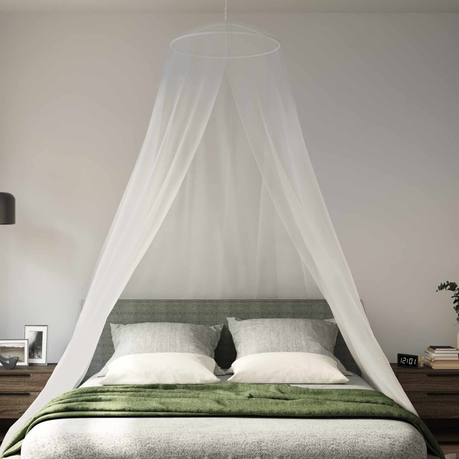 Moskito-Netz Für Das Bett 3 Pcs 156 Mesh ⌀56 X 220 Cm