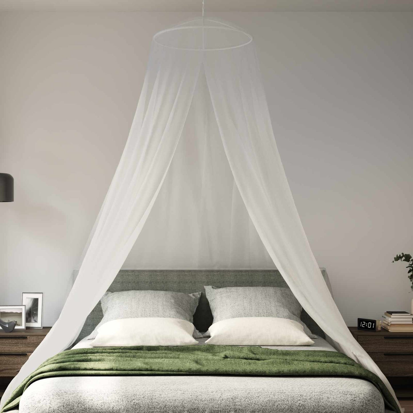 Moskito-Netz Für Das Bett 3 Pcs 156 Mesh ⌀56 X 220 Cm