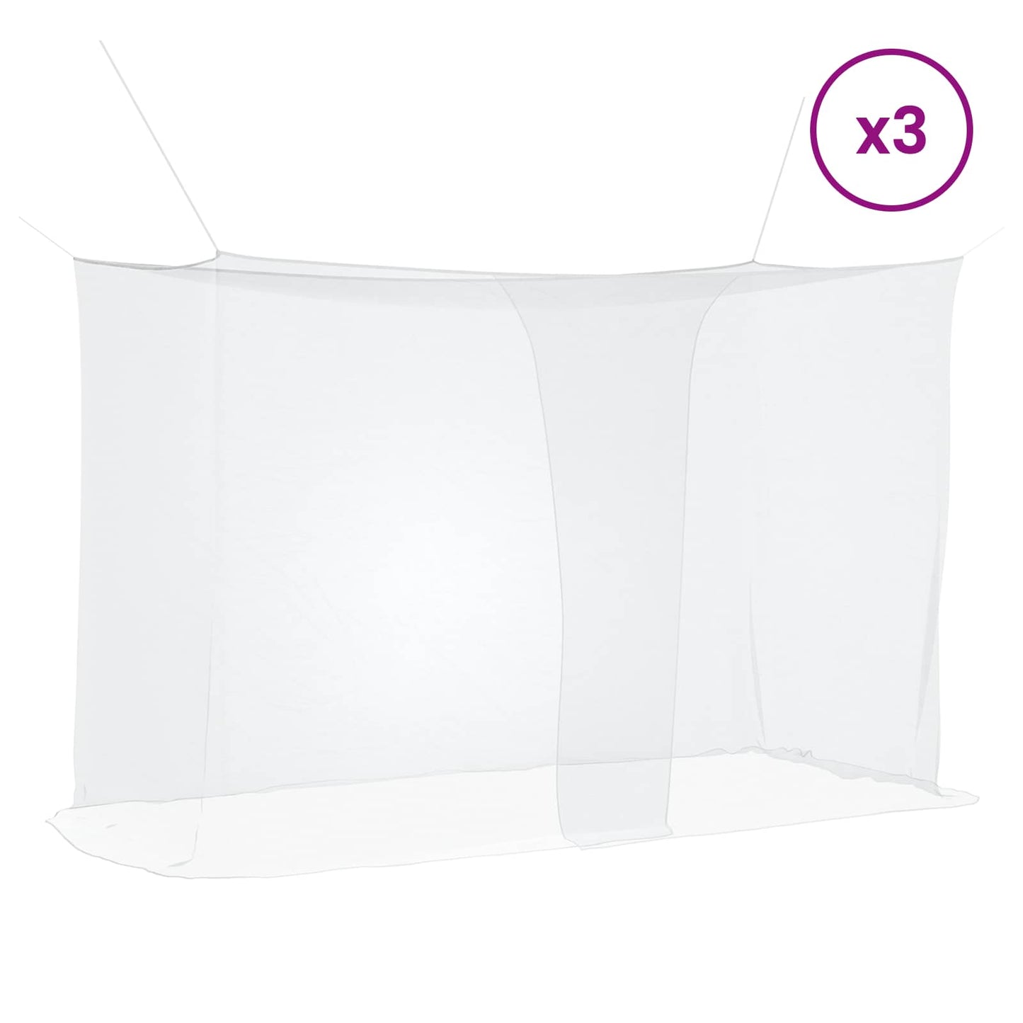 Moskito-Netz Für Bett 156 Maschen 3 Pcs Polyester