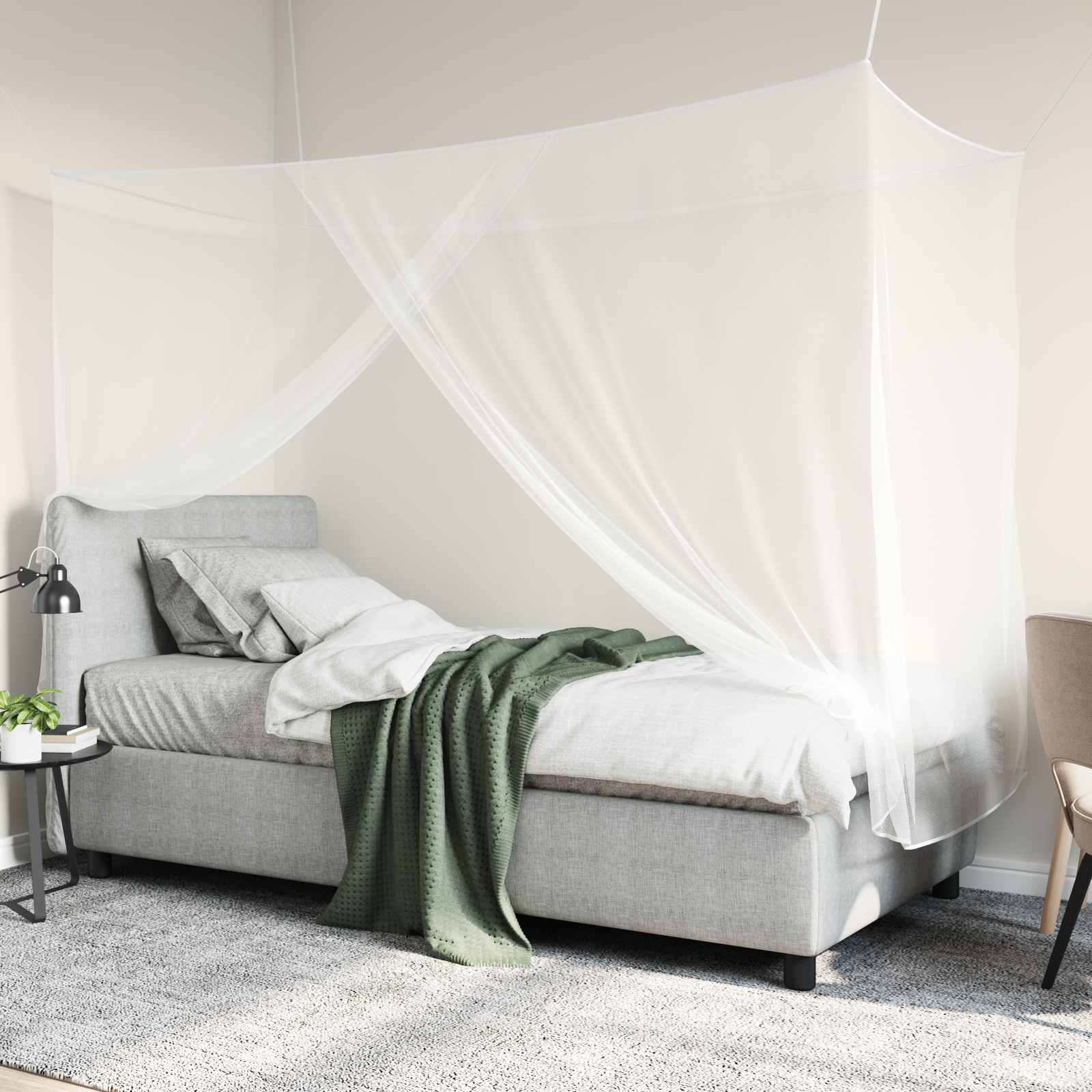 Moskito-Netz Für Bett 156 Maschen 3 Pcs Polyester