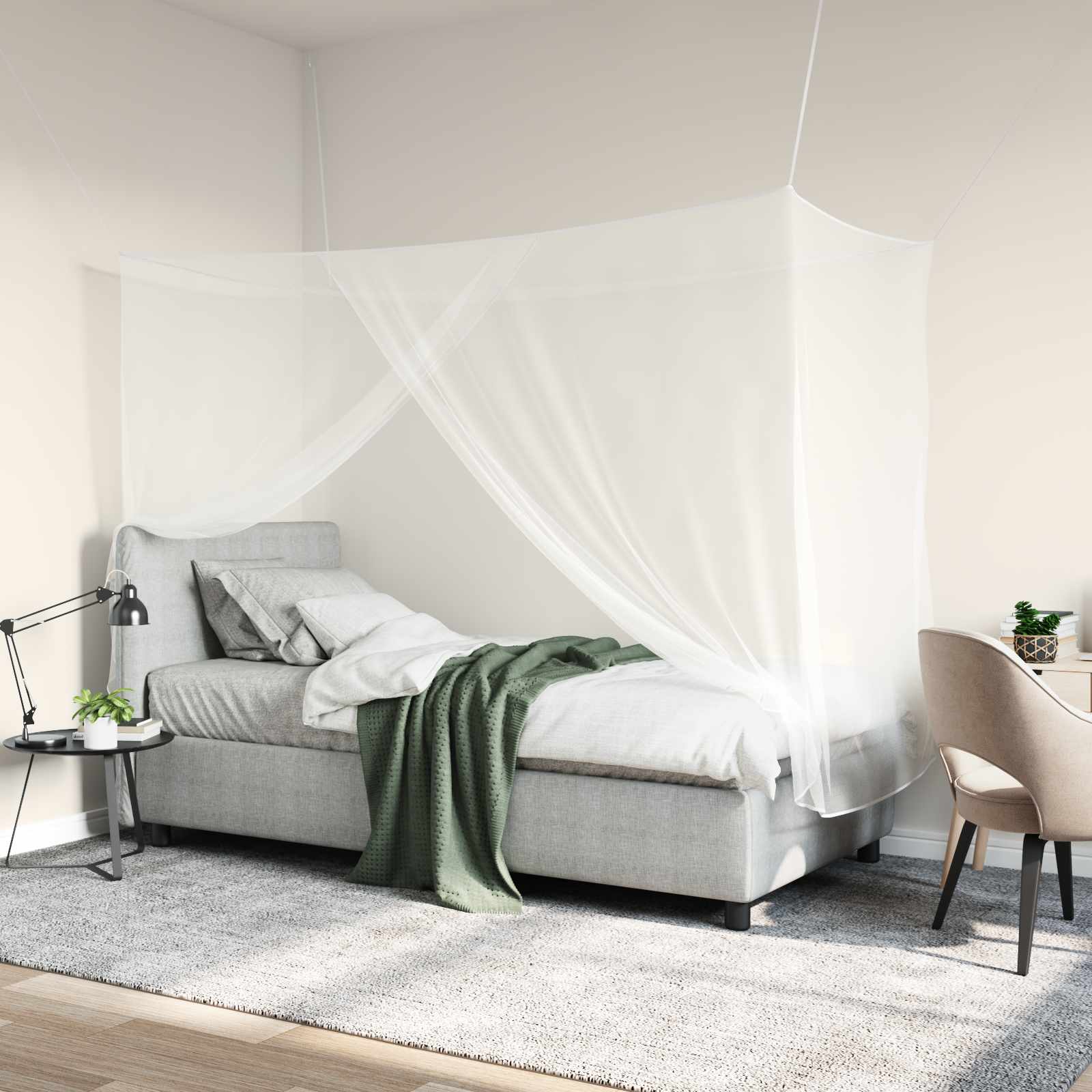 Moskito-Netz Für Bett 156 Maschen 3 Pcs Polyester