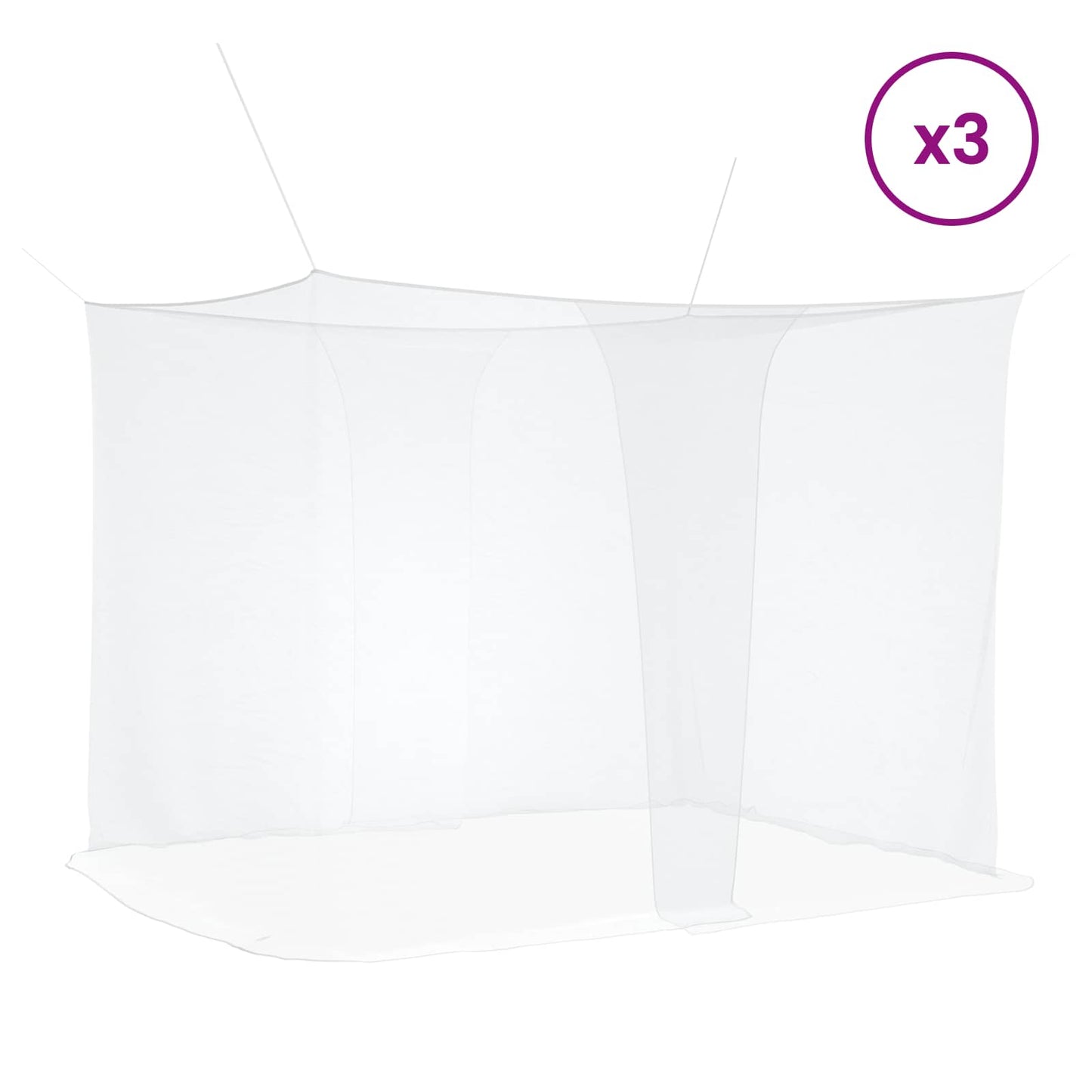 Moskito-Netz Für Bett 156 Maschen 3 Pcs Polyester