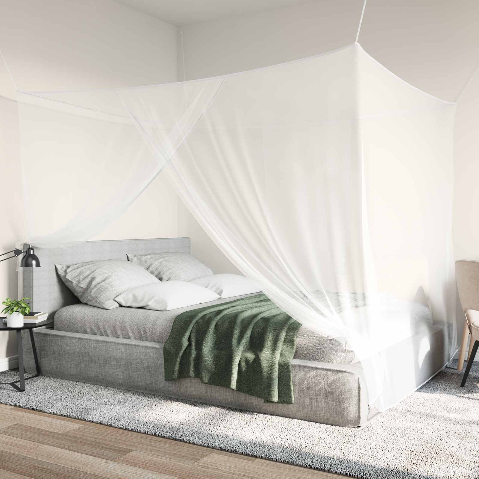 Moskito-Netz Für Bett 156 Maschen 3 Pcs Polyester