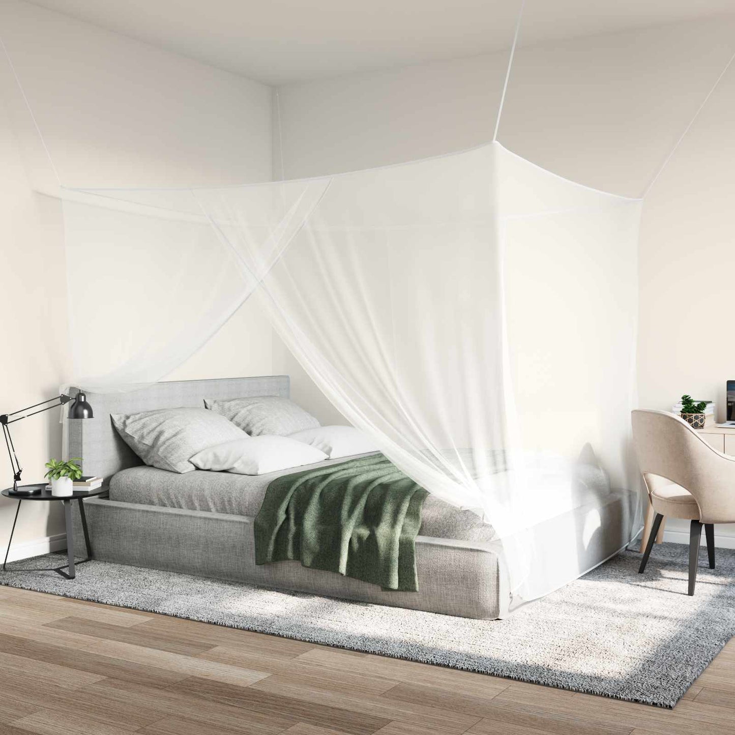 Moskito-Netz Für Bett 156 Maschen 3 Pcs Polyester
