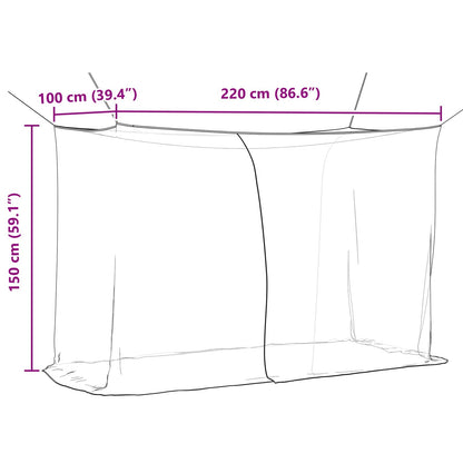 Moskito-Netz Für Bett 156 Maschen 3 Pcs Polyester