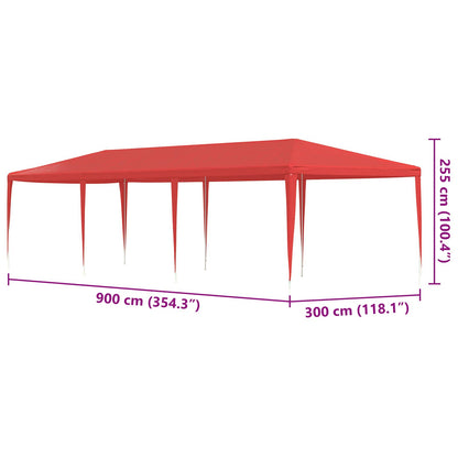 Partyzelt 900 X 300 X 255 Cm Pe Und Stahl