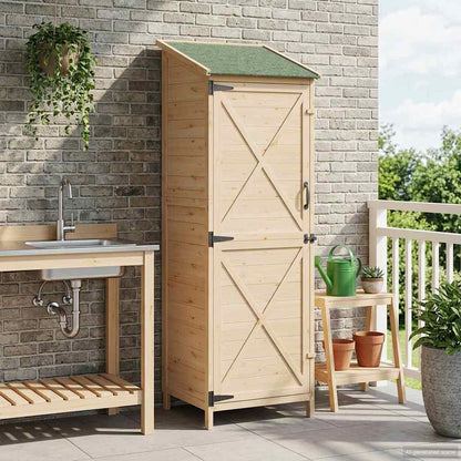 Gartenschuppen 106 X 56 X 176,5 Cm Massivholz Aus Fichte