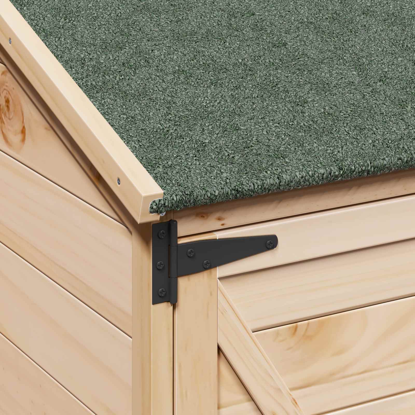 Gartenschuppen 106 X 56 X 176,5 Cm Massivholz Aus Fichte