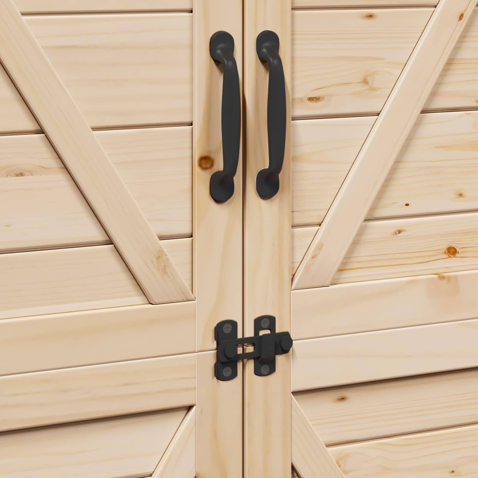 Gartenschuppen 106 X 56 X 176,5 Cm Massivholz Aus Fichte