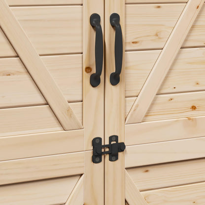Gartenschuppen 106 X 56 X 176,5 Cm Massivholz Aus Fichte