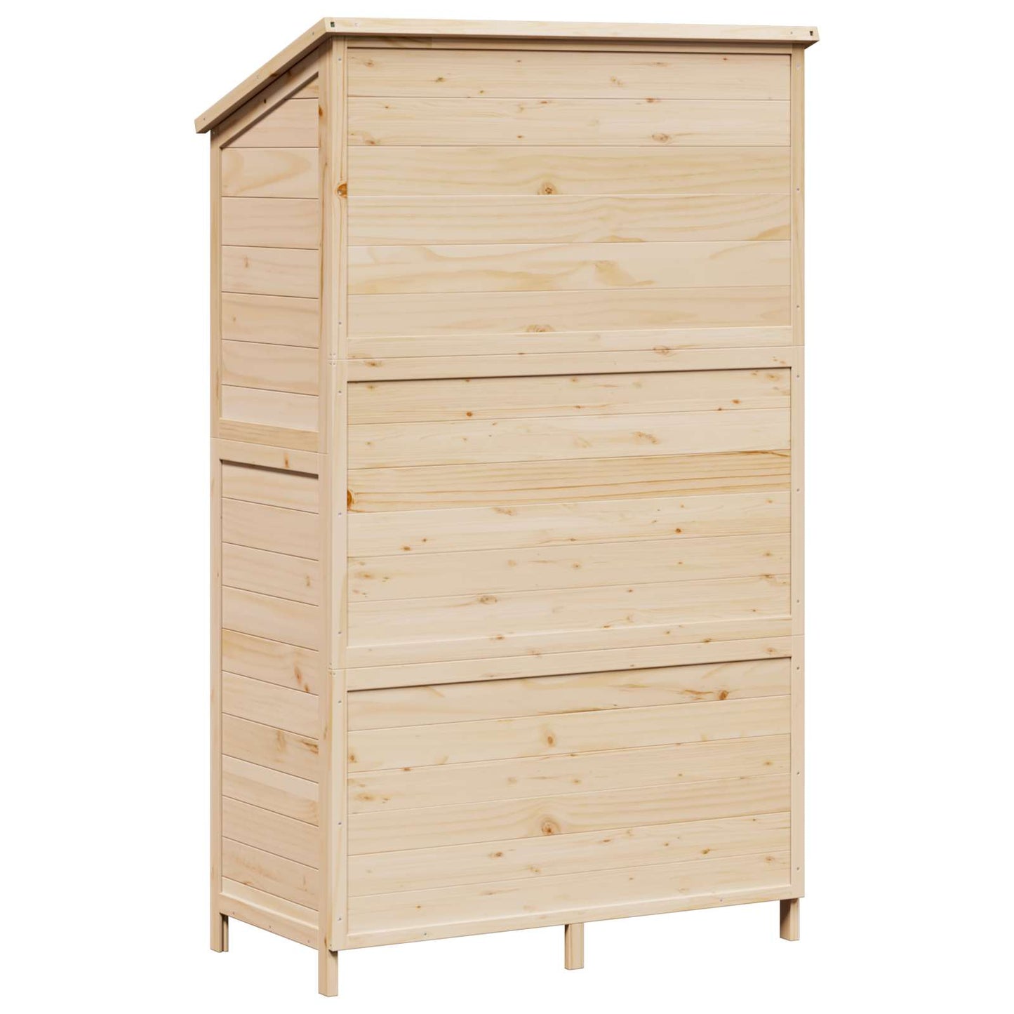 Gartenschuppen 106 X 56 X 176,5 Cm Massivholz Aus Fichte