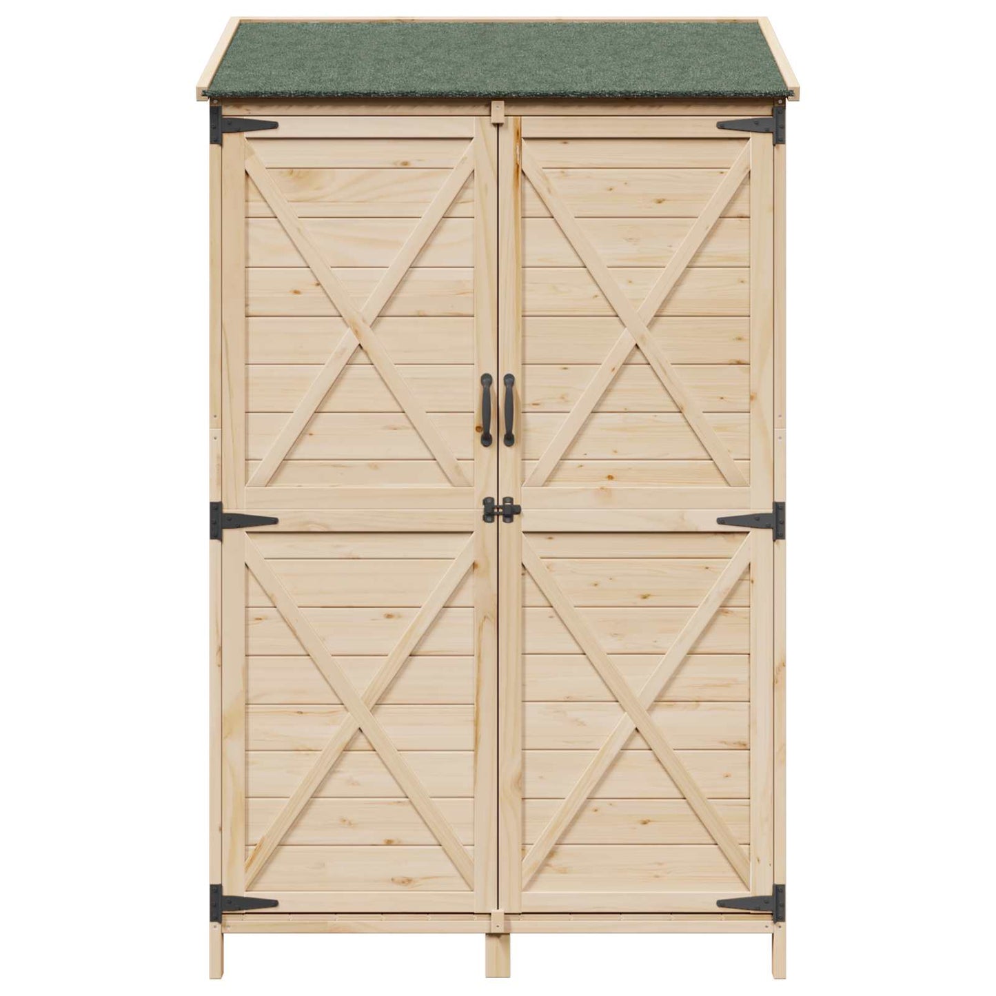 Gartenschuppen 106 X 56 X 176,5 Cm Massivholz Aus Fichte