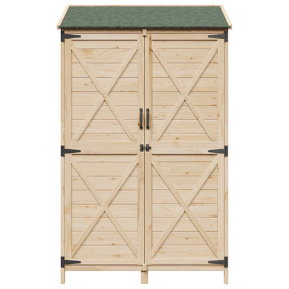Gartenschuppen 106 X 56 X 176,5 Cm Massivholz Aus Fichte
