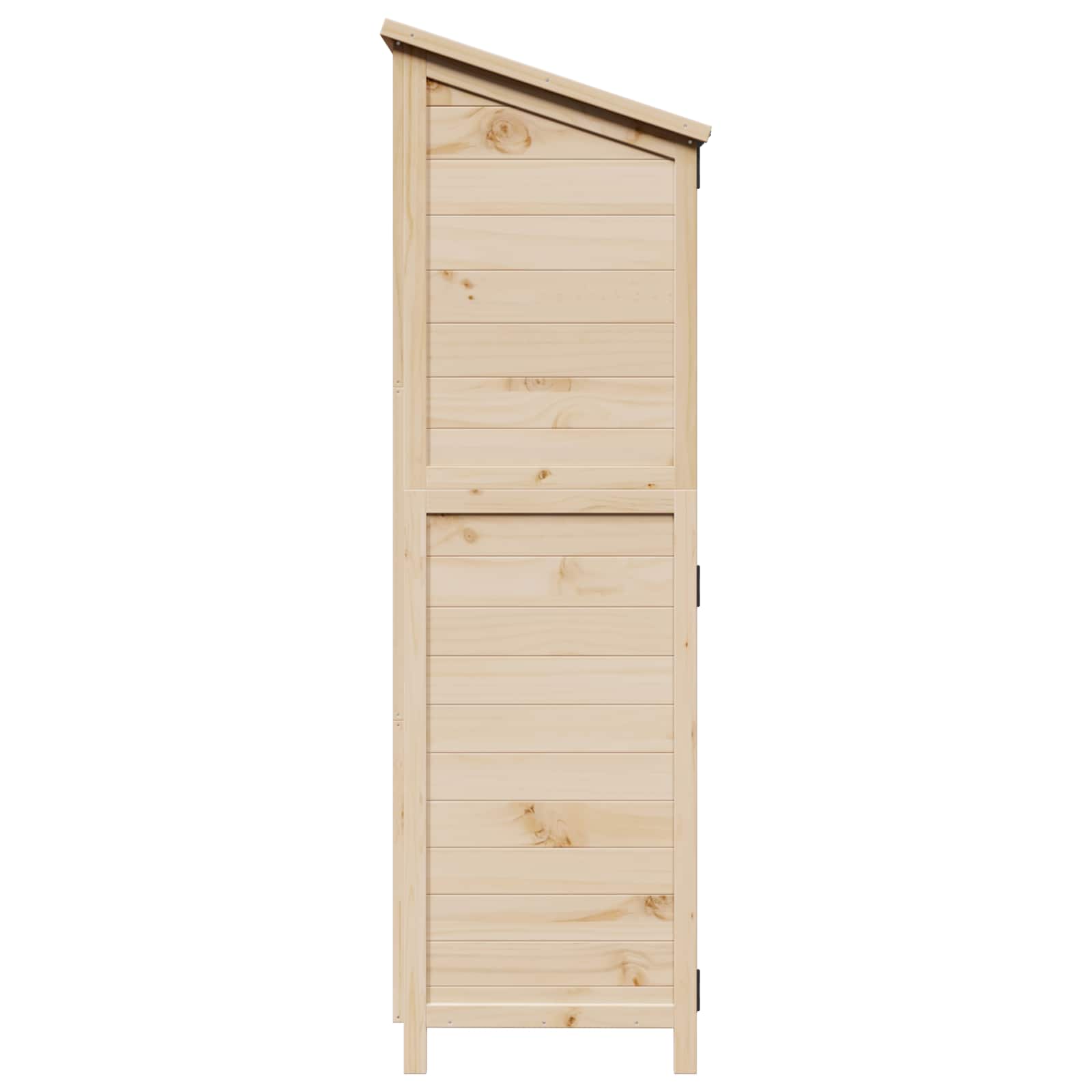 Gartenschuppen 106 X 56 X 176,5 Cm Massivholz Aus Fichte