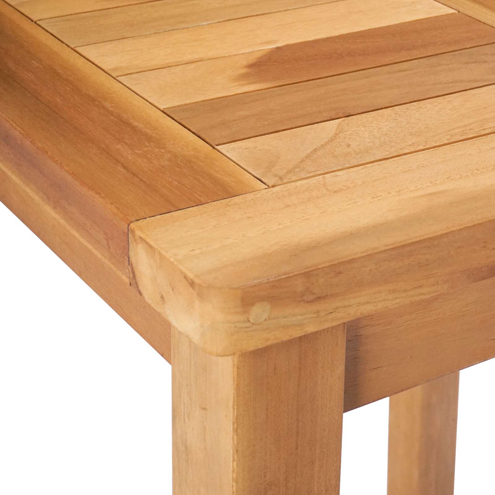 Outdoor Bar Set 3 Pcs Unbehandelt Massivholz Teak