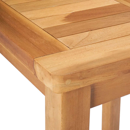 Outdoor Bar Set 3 Pcs Unbehandelt Massivholz Teak