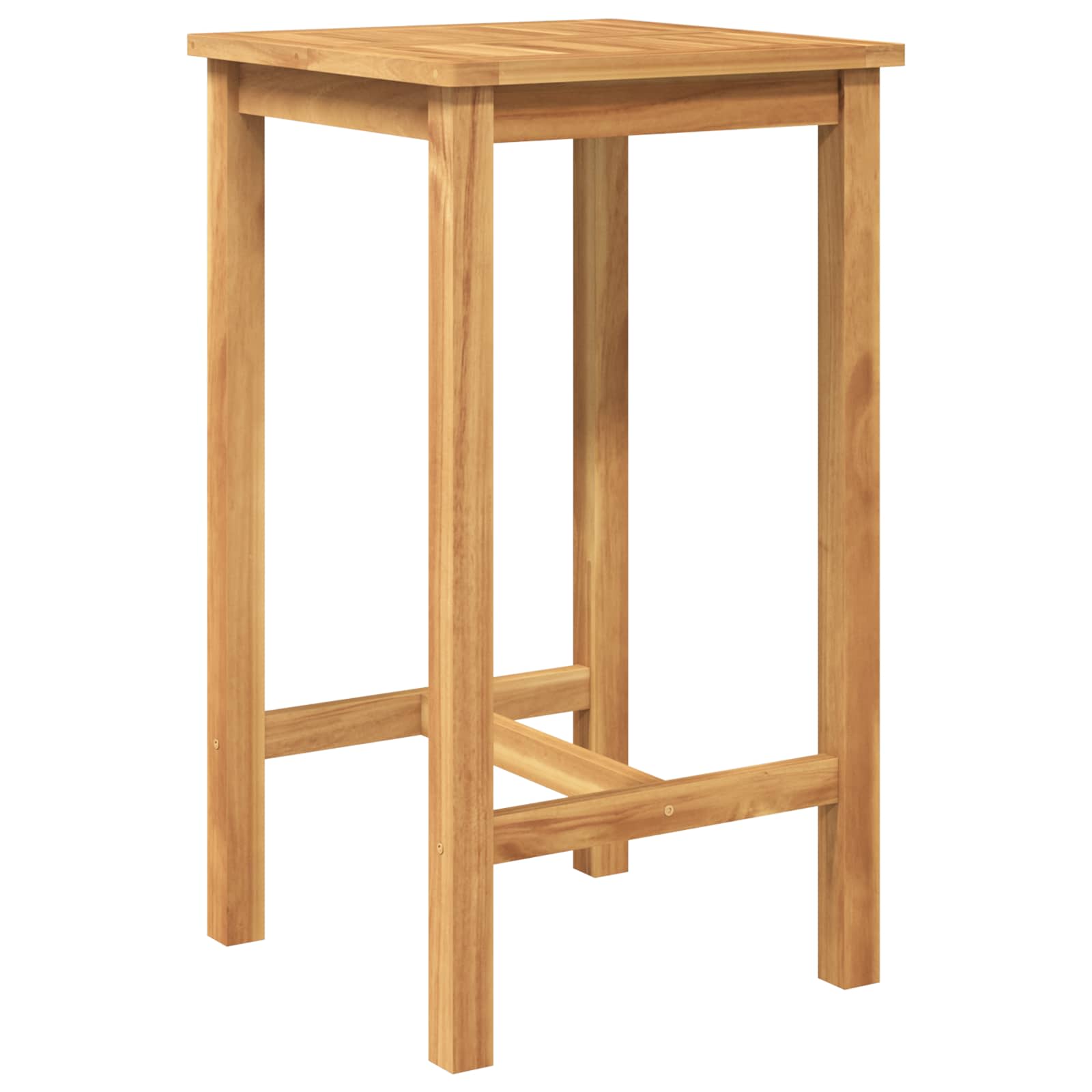 Outdoor Bar Set 3 Pcs Unbehandelt Massivholz Teak