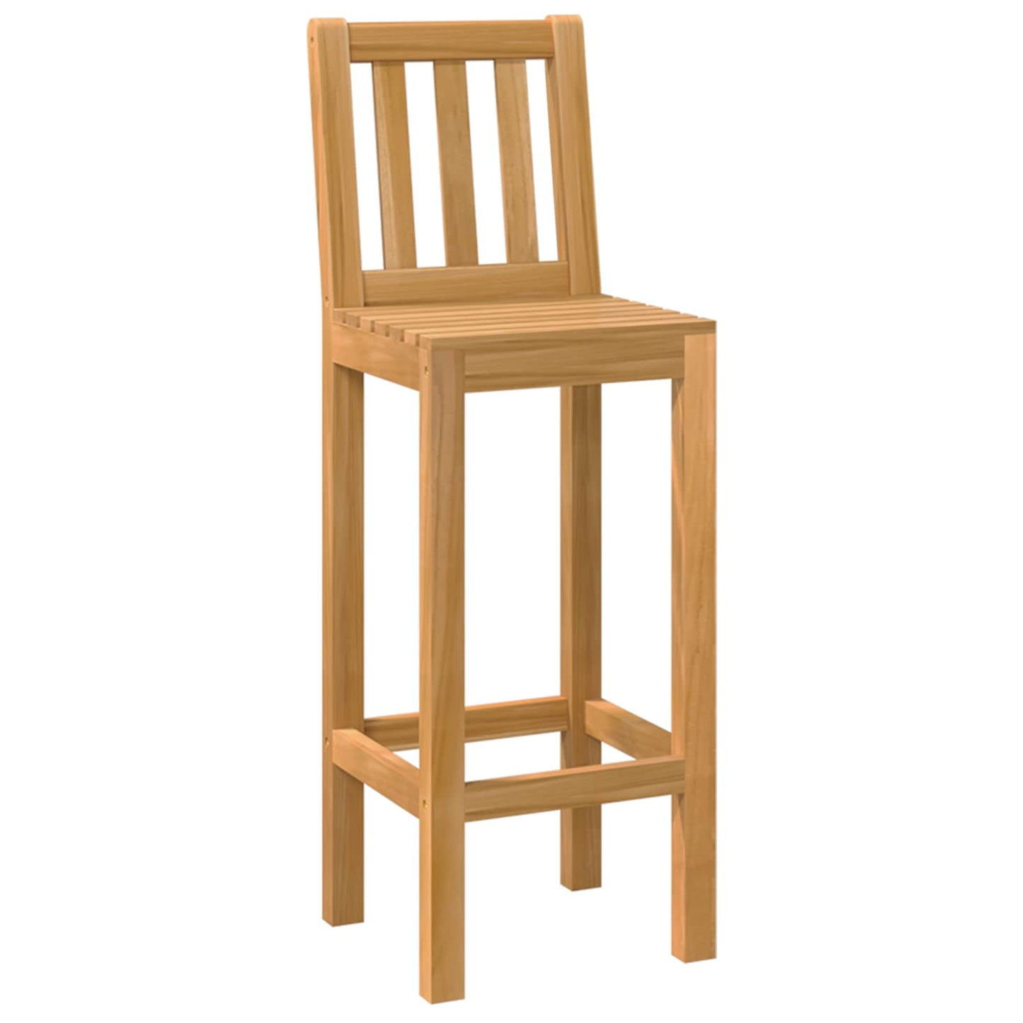 Outdoor Bar Set 5 Pcs Unbehandelt Massivholz Teak