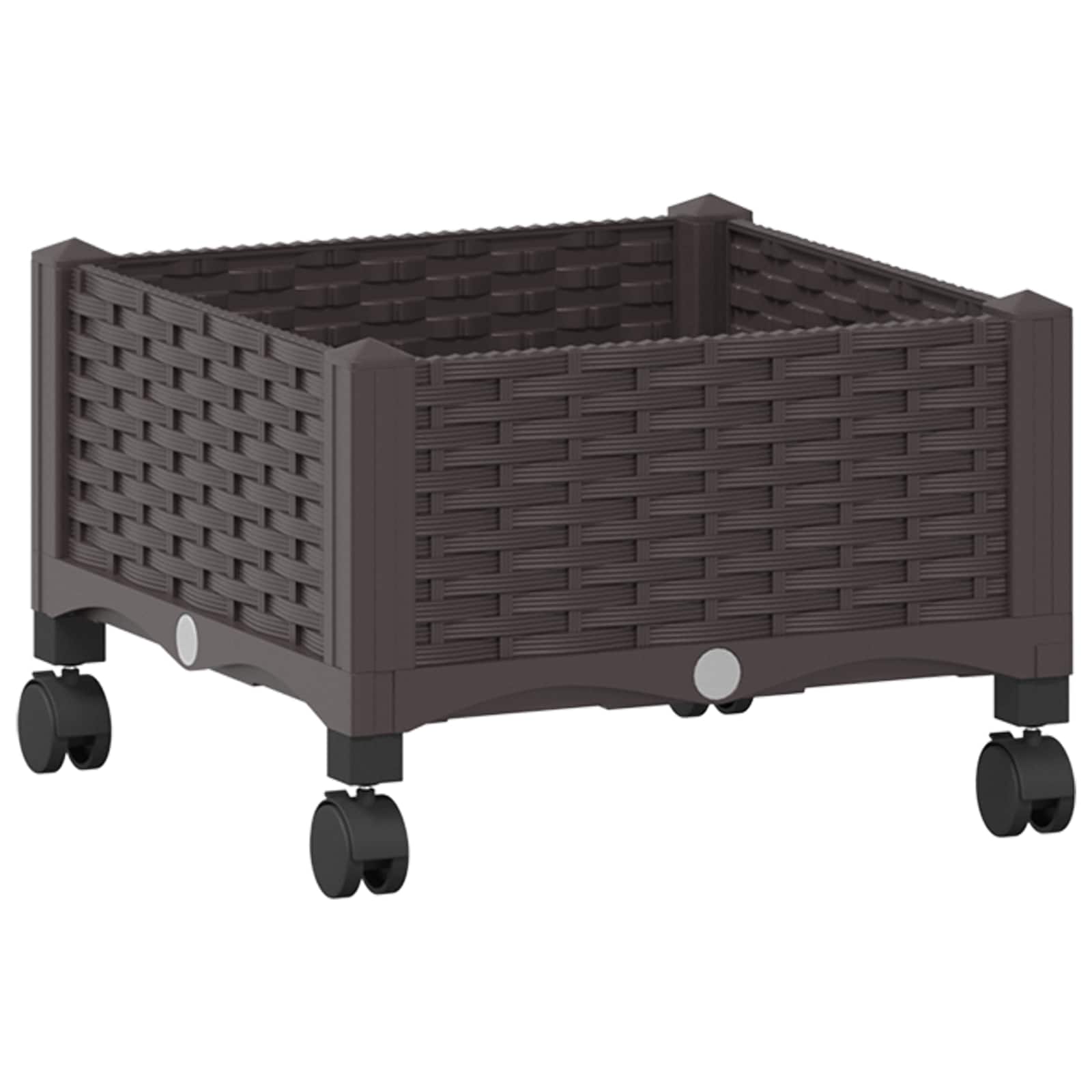 Gartenpflanzer 40 X 40 X 29 Cm Pp Braun