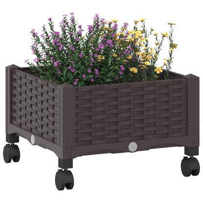 Gartenpflanzer 40 X 40 X 29 Cm Pp Braun