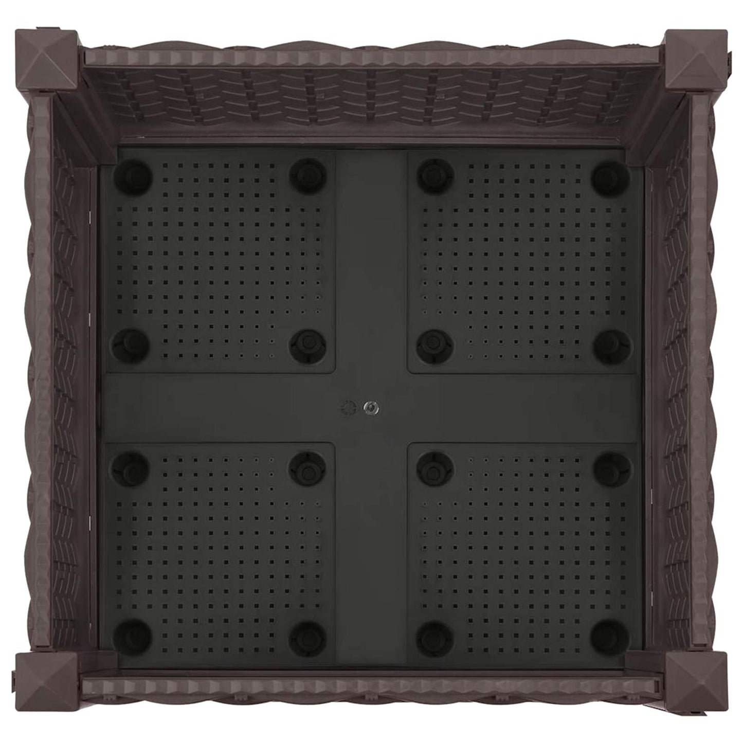 Gartenpflanzer 40 X 40 X 29 Cm Pp Braun