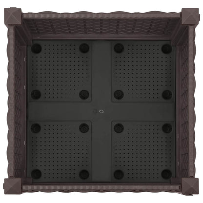 Gartenpflanzer 40 X 40 X 29 Cm Pp Braun