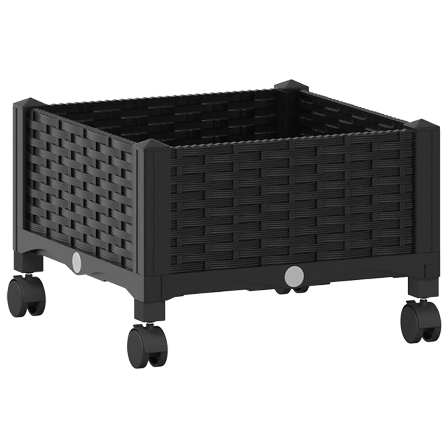 Gartenpflanzer 40 X 40 X 29 Cm Pp Schwarz