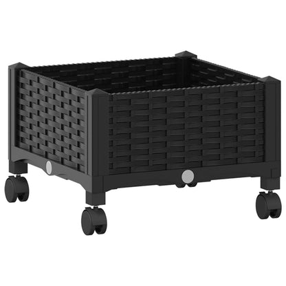 Gartenpflanzer 40 X 40 X 29 Cm Pp Schwarz