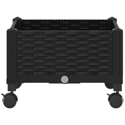 Gartenpflanzer 40 X 40 X 29 Cm Pp Schwarz