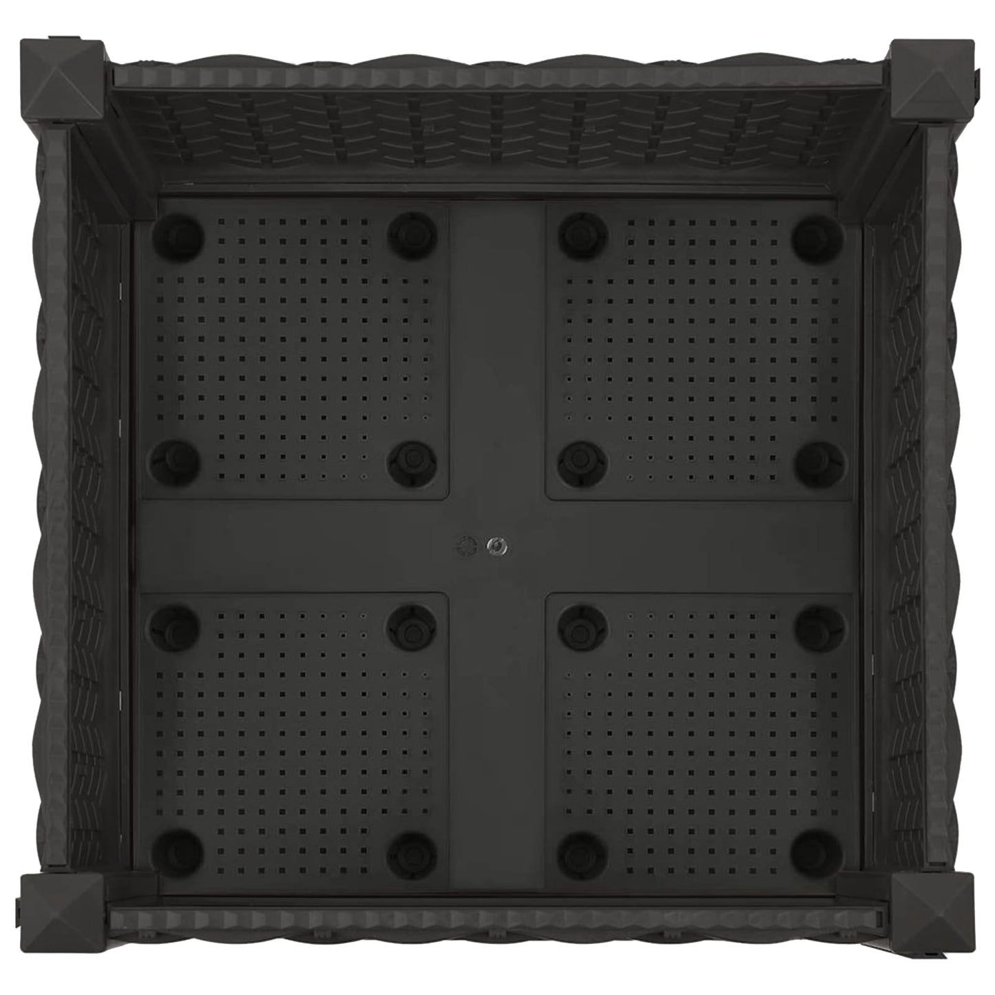 Gartenpflanzer 40 X 40 X 29 Cm Pp Schwarz
