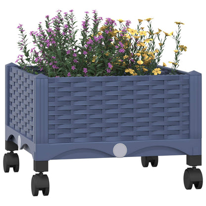 Gartenpflanzer 40 X 40 X 33 Cm Pp Blaugrau