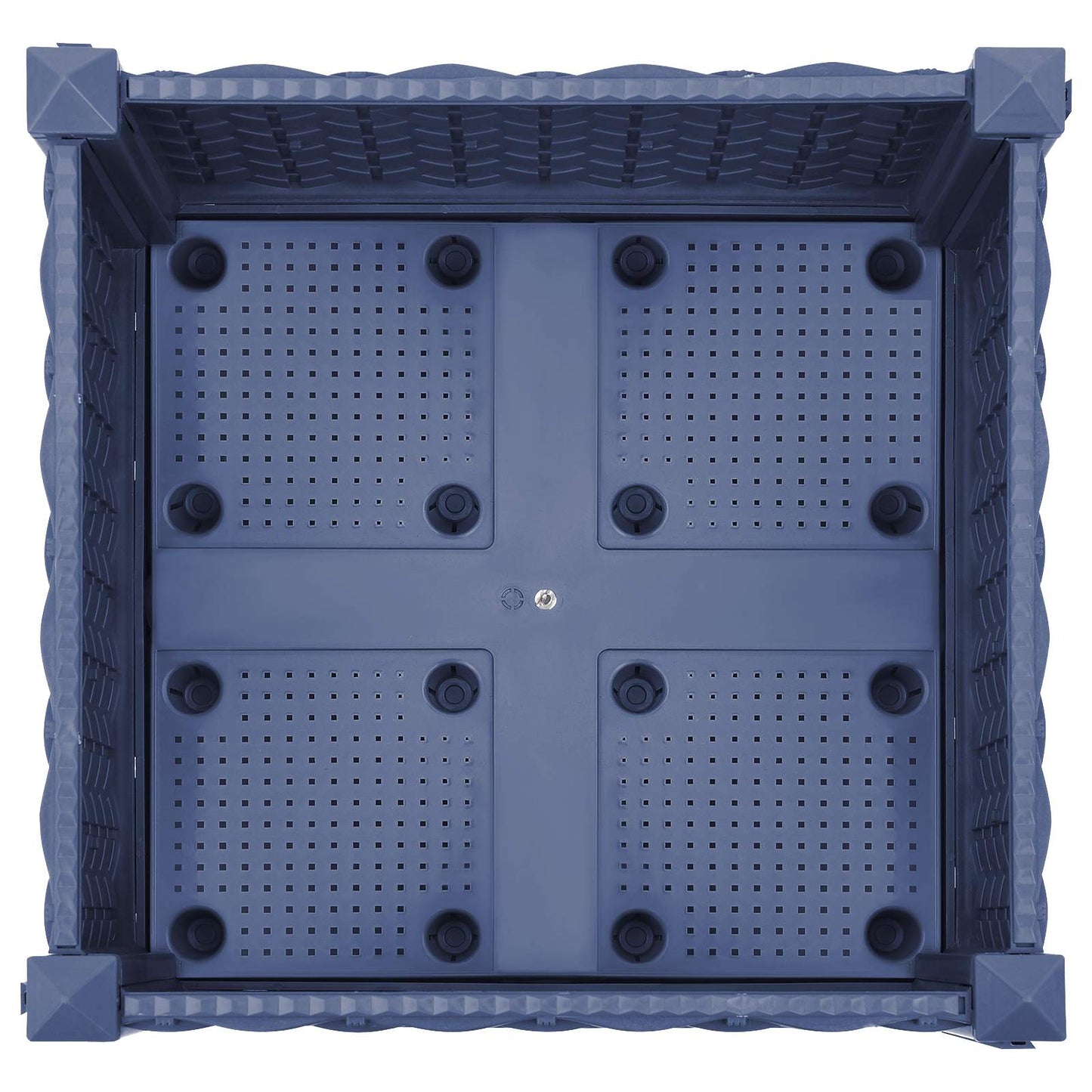 Gartenpflanzer 40 X 40 X 33 Cm Pp Blaugrau