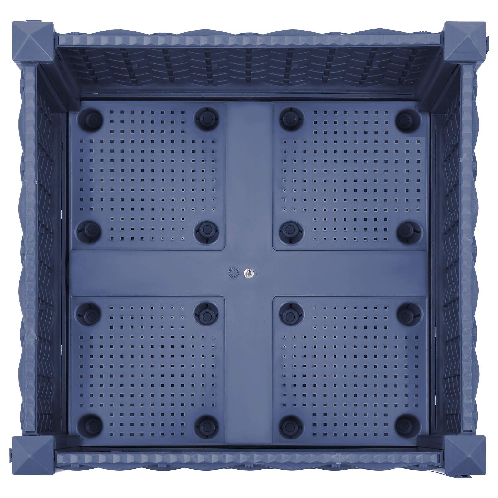 Gartenpflanzer 40 X 40 X 33 Cm Pp Blaugrau