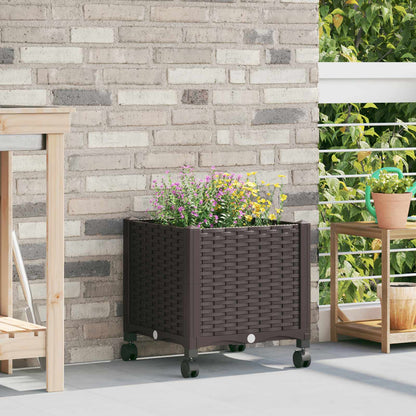 Gartenpflanzer 40 X 40 X 44 Cm Pp Braun