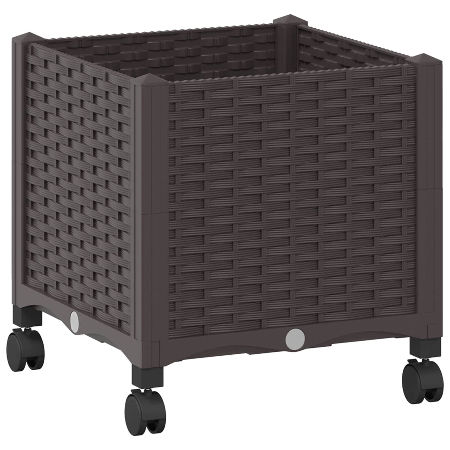 Gartenpflanzer 40 X 40 X 44 Cm Pp Braun