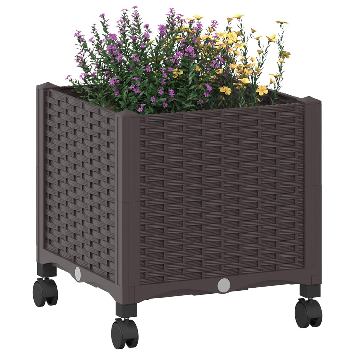 Gartenpflanzer 40 X 40 X 44 Cm Pp Braun