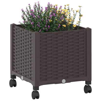 Gartenpflanzer 40 X 40 X 44 Cm Pp Braun