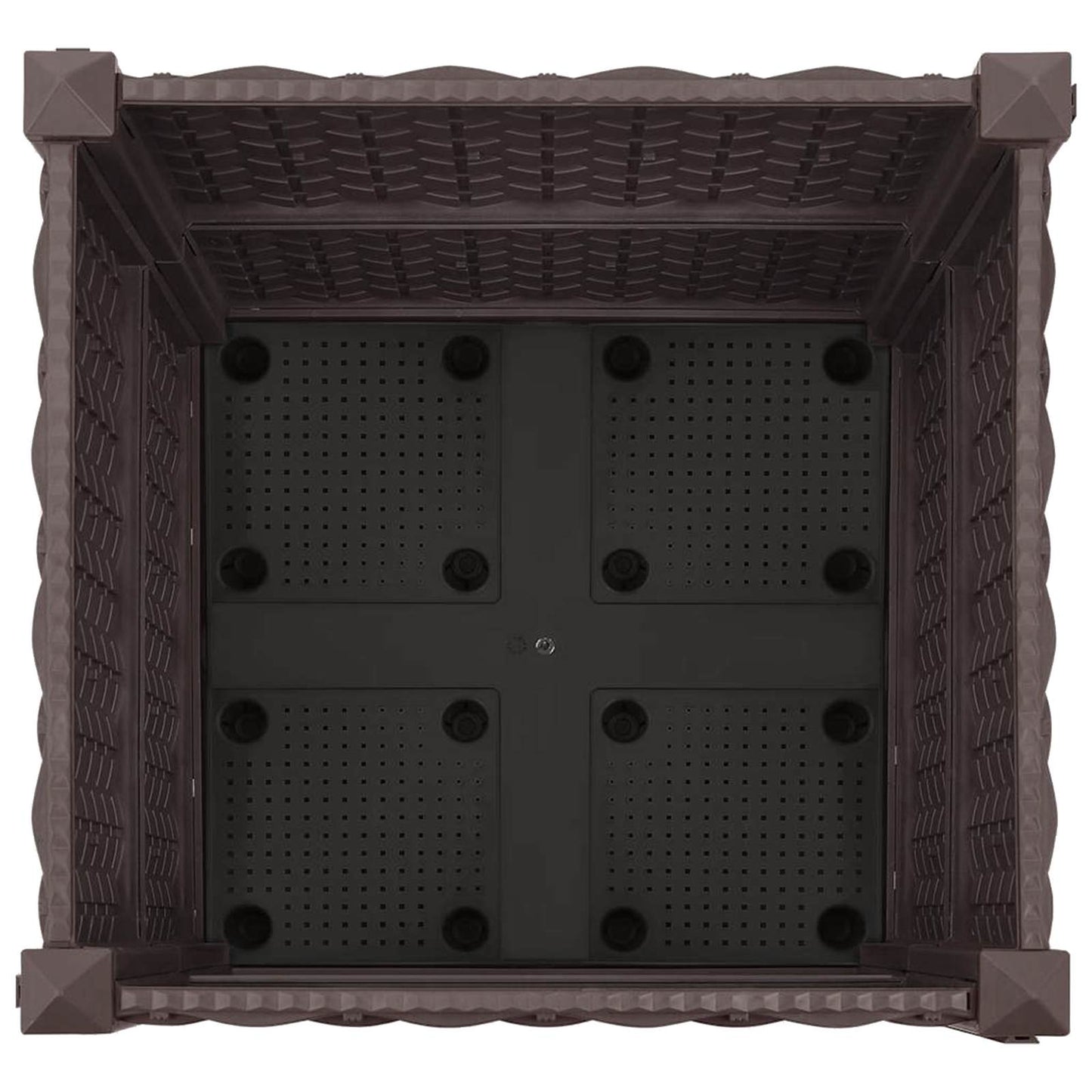 Gartenpflanzer 40 X 40 X 44 Cm Pp Braun