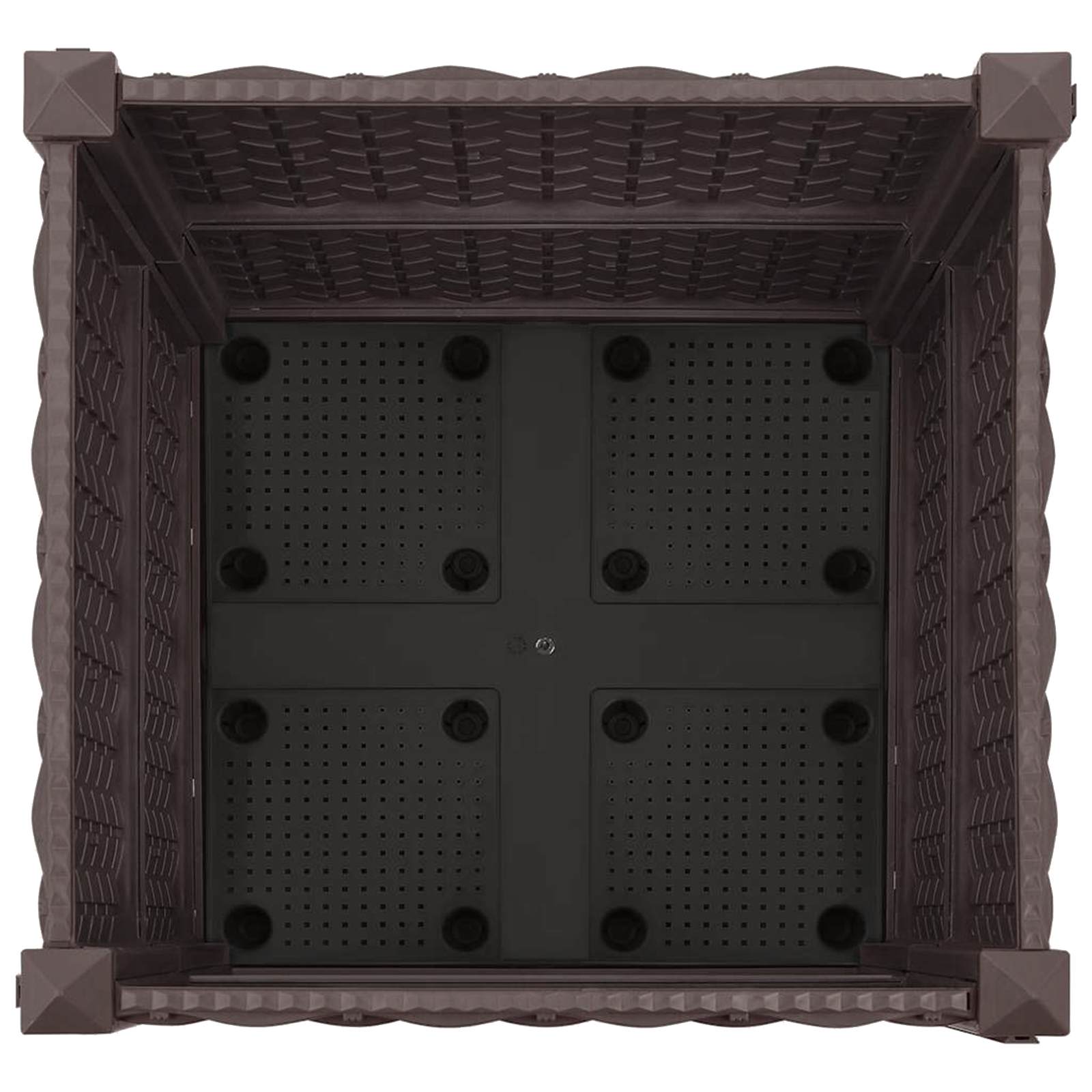 Gartenpflanzer 40 X 40 X 44 Cm Pp Braun