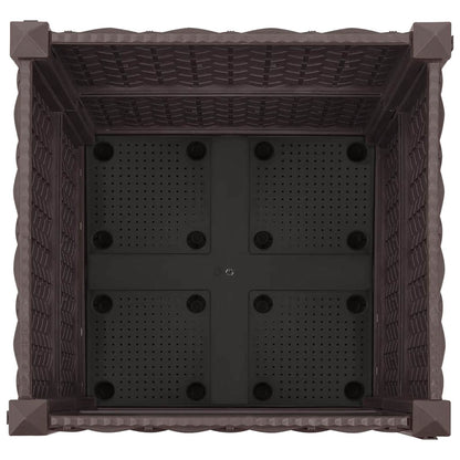 Gartenpflanzer 40 X 40 X 44 Cm Pp Braun