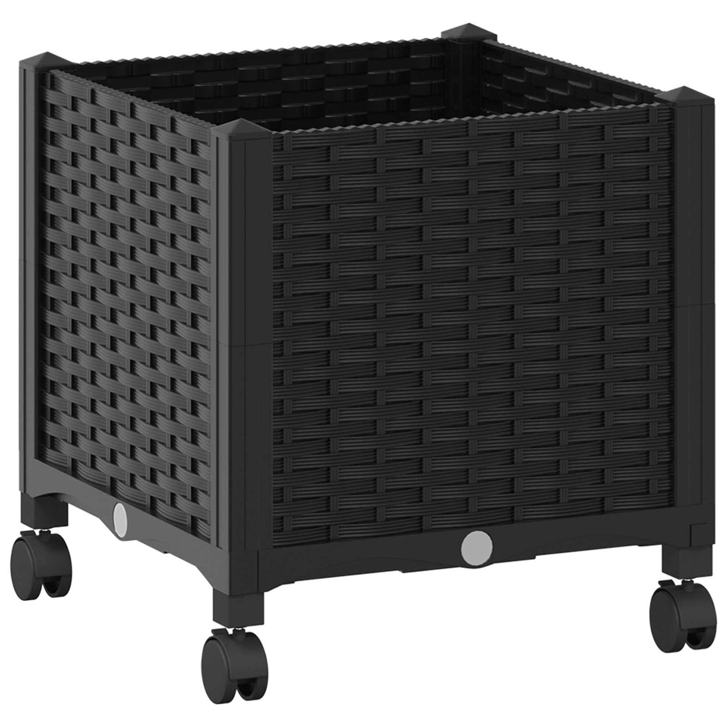 Gartenpflanzer 40 X 40 X 44 Cm Pp Schwarz