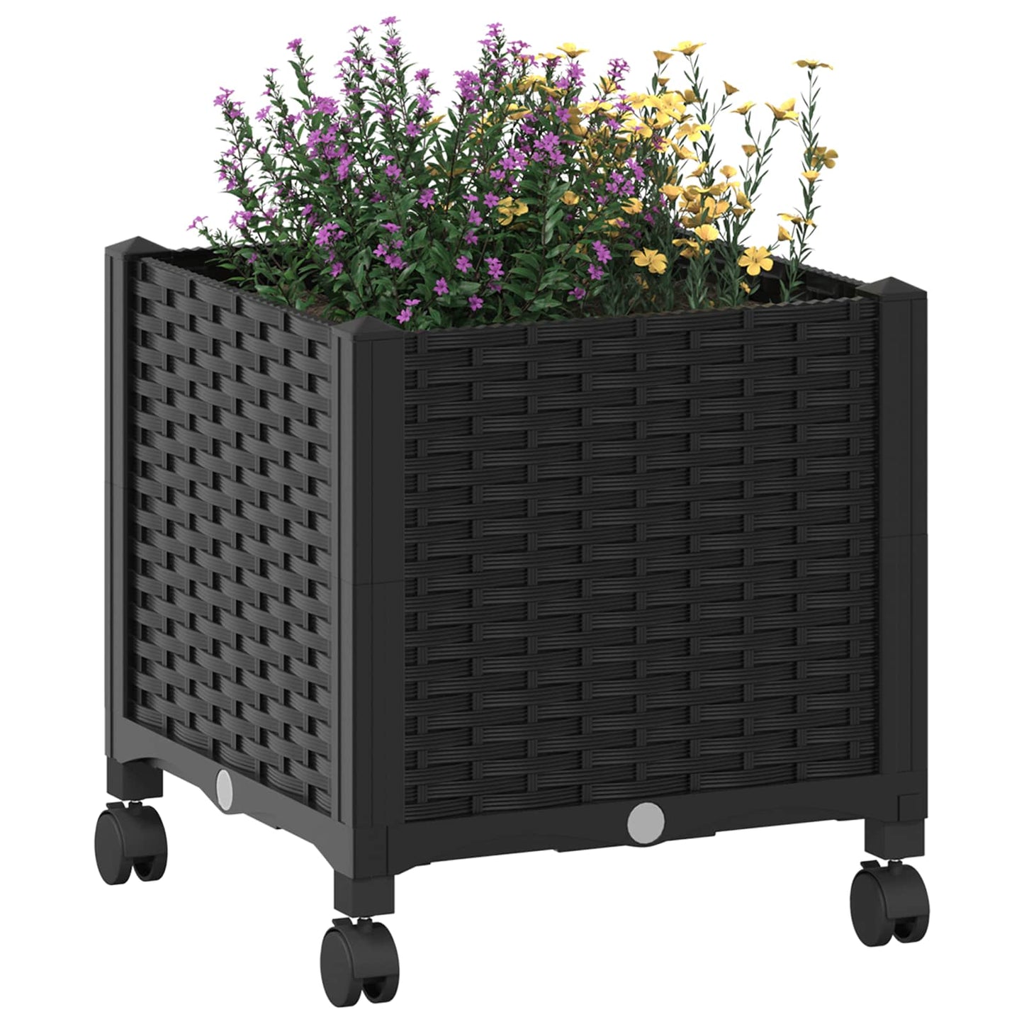 Gartenpflanzer 40 X 40 X 44 Cm Pp Schwarz