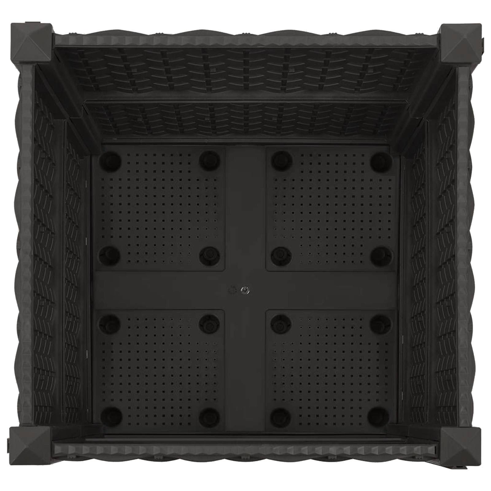 Gartenpflanzer 40 X 40 X 44 Cm Pp Schwarz